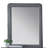 Valda Light Gray Fabric Mirror
