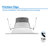 6'' Selectable Color Temperature Dimmable Air-Tight LED Retrofit Recessed Lighting Kit