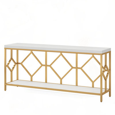 70.9" Industrial Narrow Console Table