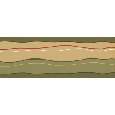 Bordure de papier peint L 15 pi x l 7 po Winton Lines