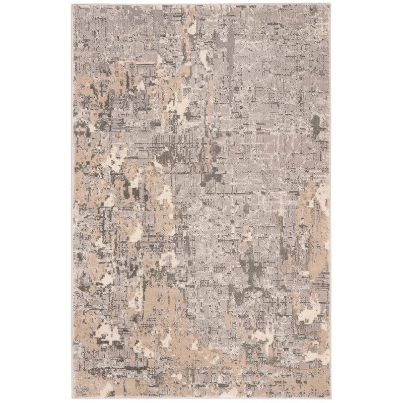 Edvin Performance Abstract Rug, Rectangle 3'3" x 5'