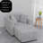 44.9"Soft  Modular Sofa Single - Very Comtable & Stylish. Matches 30.7" Ottoman With Hydraulic Lift. Ideal   & ,  Grey-1785494648