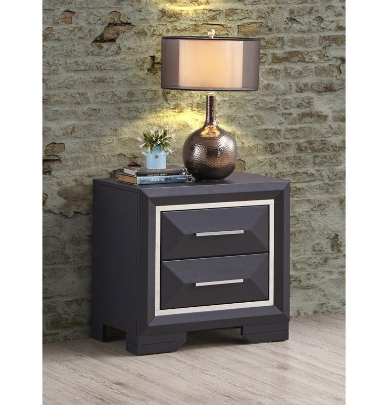 25'' W Wood Nightstand
