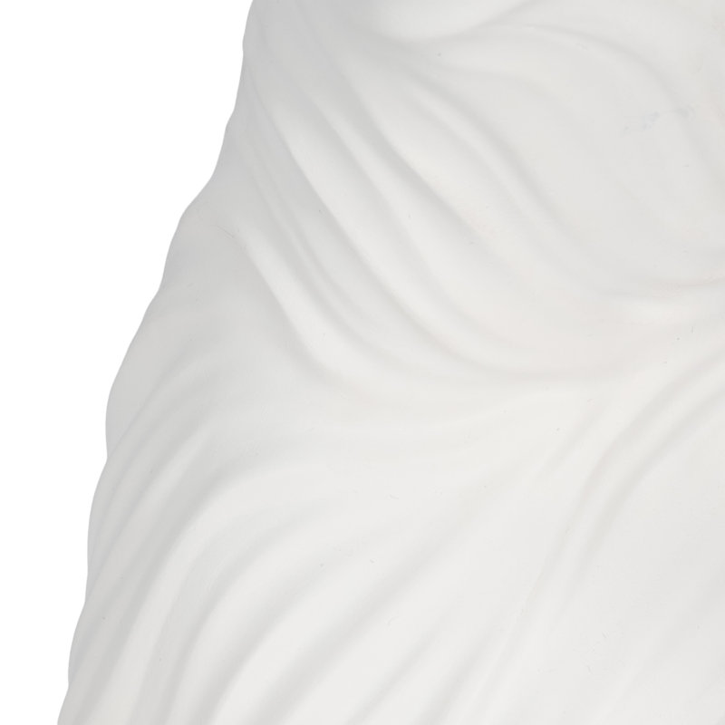 White Abstract Female Torso Sculpture in Resin – Decorative Objects for Home Decor, Kitchen Decor, and Decorations for Living Room – Modern Statues, Figurine Accents, and Shelf Display – White