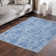 Bainville Oriental Machine Braided Rectangle Polyester Area Rug in Blue