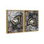 Oliver Gal Noir AdoreGeo Ensemble Abstract - Framed Acrylic Glass Wall Art-510688918-530458054