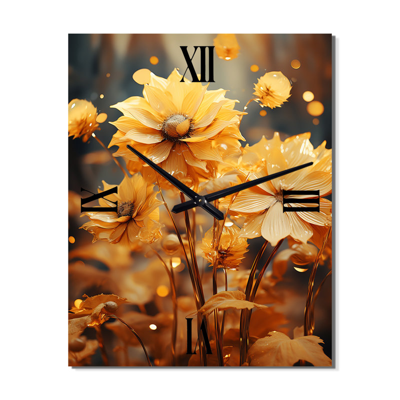 Clarnece - Horloge murale tournesols, Petit