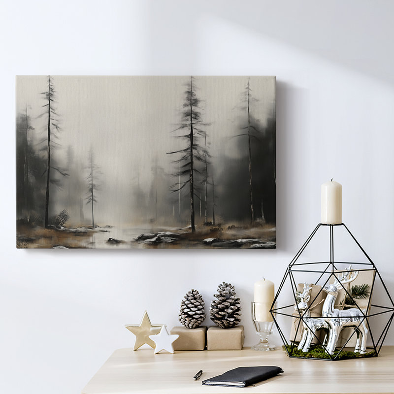 Art des Fêtes de Noël - Toile tendue avec châssis - Série 3-IX, H 18 po x l 27 po