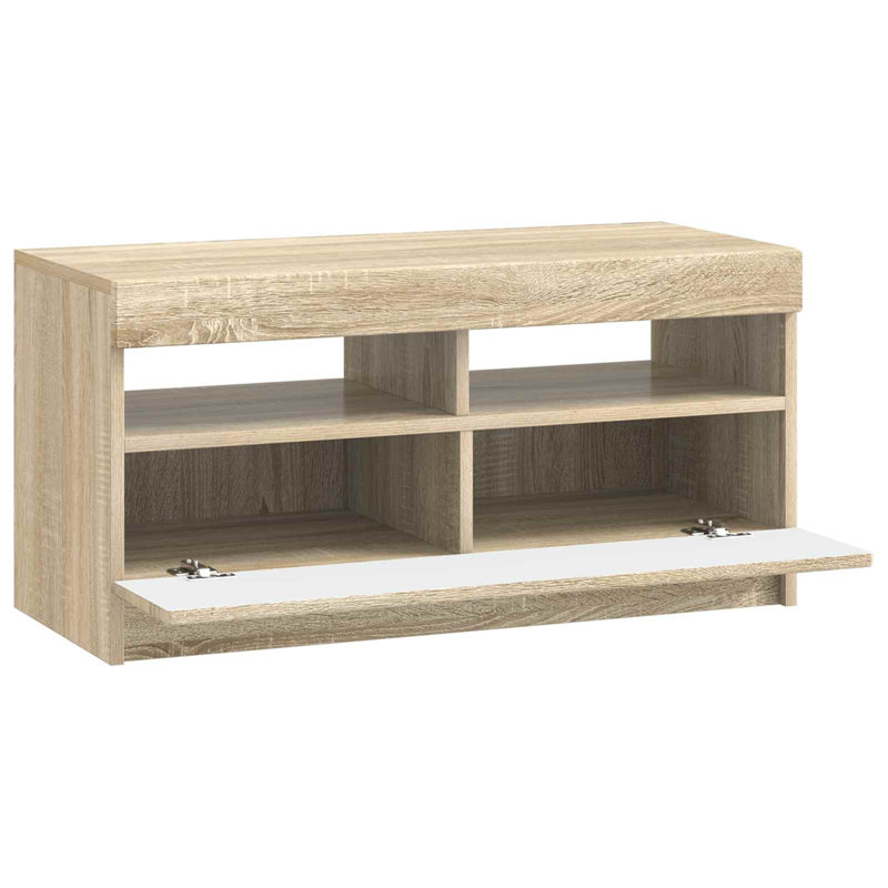 TV Stand, 40cm H x 81cm W x 35cm D, Sonoma Oak