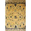 Antique Ningxia Chinese Allover Floral Yellow 1890s Rug