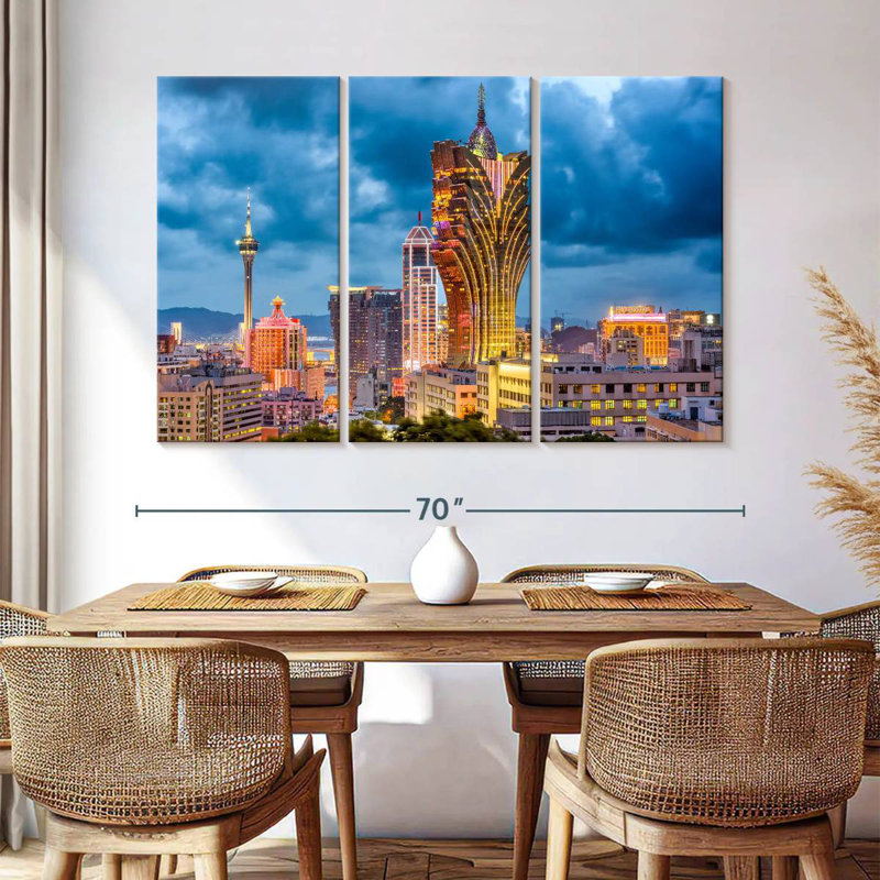 Macau, 42" H x 65" W