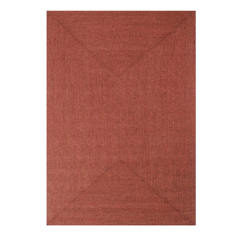 Superior Area Rug Indoor Outdoor Bohemian Solid Braided Rugs Collection, Rectangle 6 pi x 9 pi