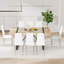 Ensemble de 6 chaises de salle à manger de style moderne, essentielles pour les maisons minimalistes.-129672815-129672816