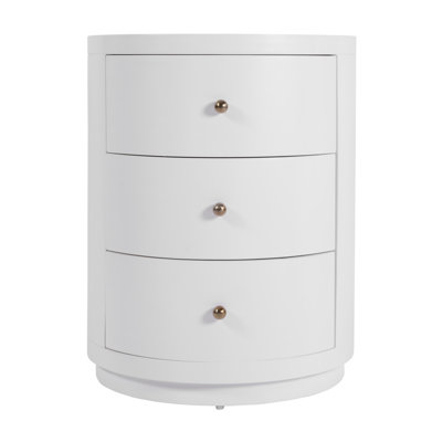 Celine 3-Drawer Acacia Nightstand