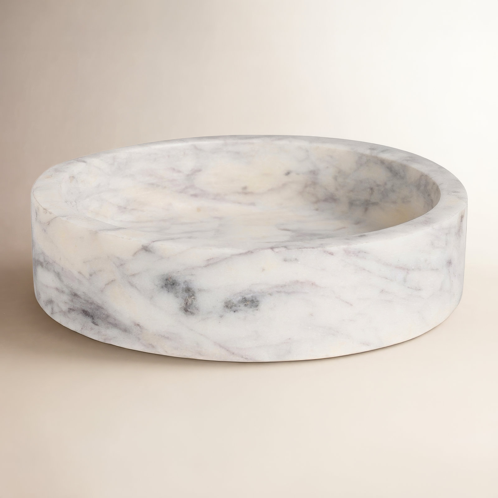 Matheson Marble Tray - Set of 1, 1.5" H x 6" W x 6" D