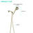 Handheld Shower Head With 5 Modes - 3.5" Diameter Spray Head, High , Adjustable Pattern, Includes Hose And Arm, Made Of Abs Mode Quality Abs, Strong Performance, Wall Mounted, Round Shape, Force,-118768060