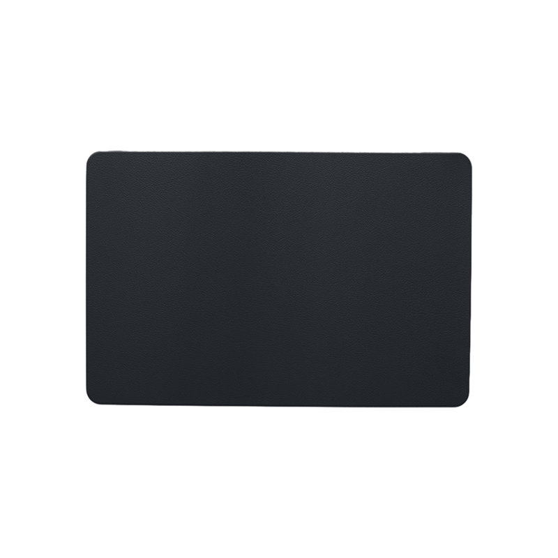 Napperons rectangulaires en cuir et napperon, Black