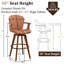 Bartonville Swivel Bamboo Stools-694774512-694774508