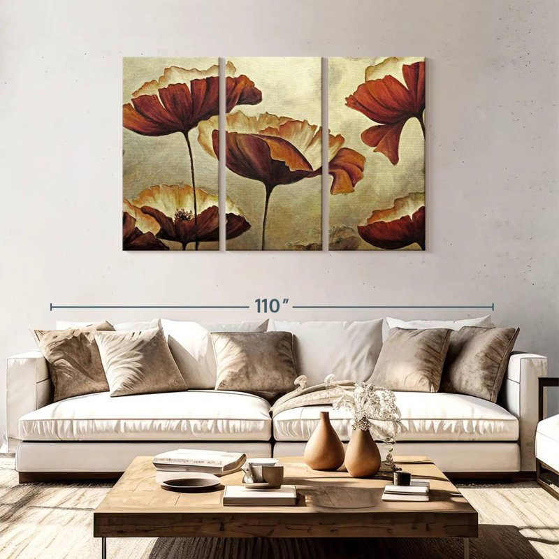 Coquelicots Harnek, H 48 po x l 74 po