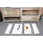 Small Vintage Turkish Kilim Rug With Intricate Patterns in White Perfect for Entryways