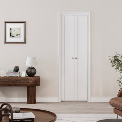 1-Lite Solid Manufactured Wood Prefinished French-Pivot Doors with Hardware Kit