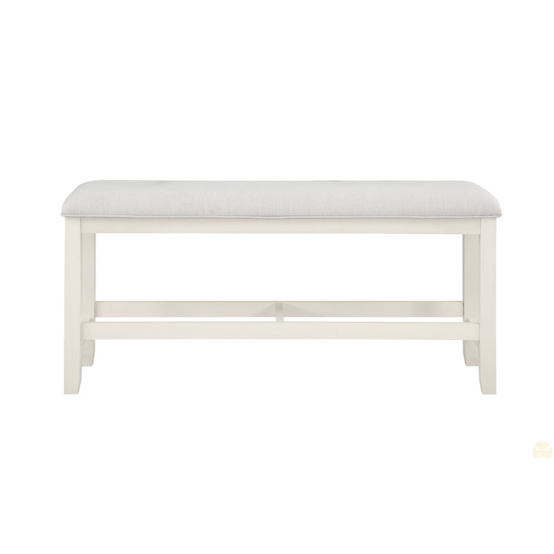 Counter Bench, White, White