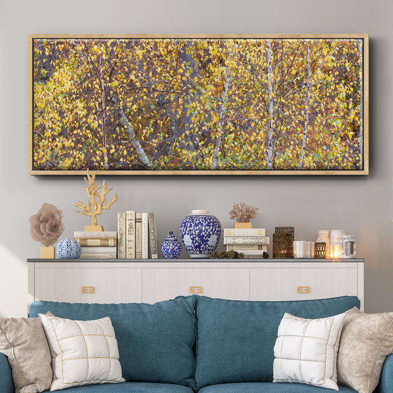 Tree Panorama III- Framed Canvas, 20" H x 50" W