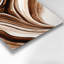 Aquarelle abstraite 26, art mural en métal beige-561407295