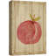Panneau de bois antique rétro pomme rouge sur toile-94537124