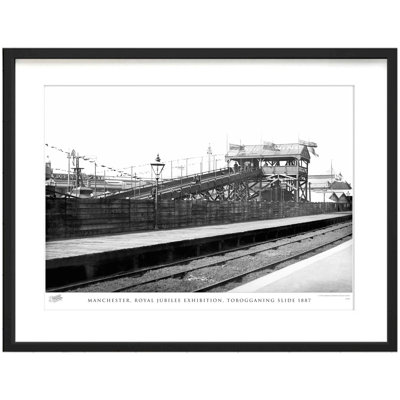 Manchester, Royal Jubilee Exhibition, Tobogganing Slide 1887 by Francis Frith - Single Picture Frame Print