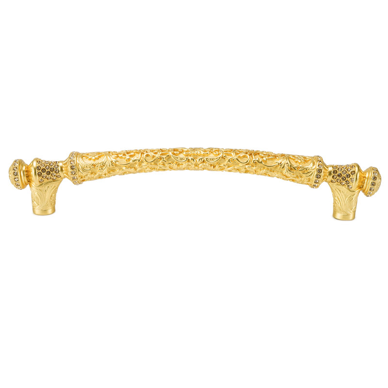 6” C TO C GLENDALE COURT PULL MATTE SILVER FINISH, Gold