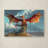 Lethe 'Fire Dragon' Graphic Art Print on Wrapped Canvas-22000318
