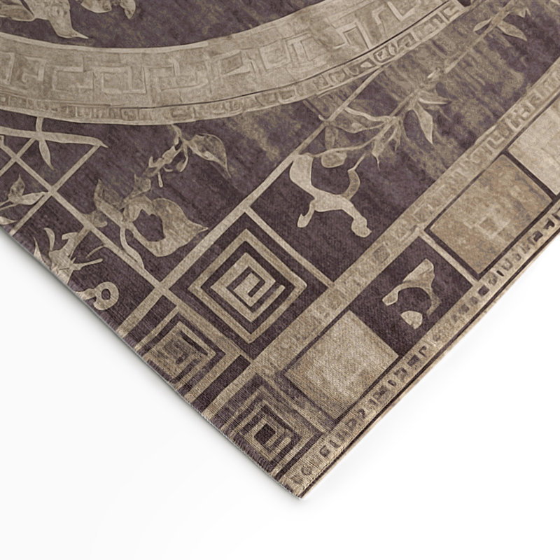 Tapis intérieur et extérieur Minotaur’S Labyrinth, Rectangle 9 pi x 12 pi