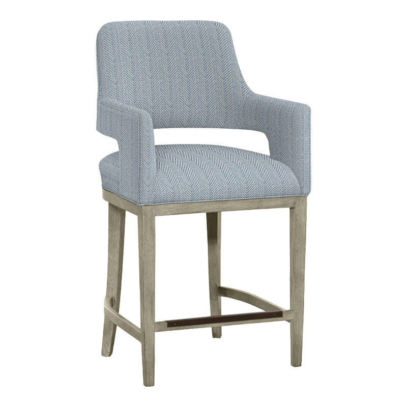 Tabouret de bar et de comptoir Josie, Amande chamois, Tabouret de comptoir (siège d'une hauteur de 26,5, Perigold Posh Sky