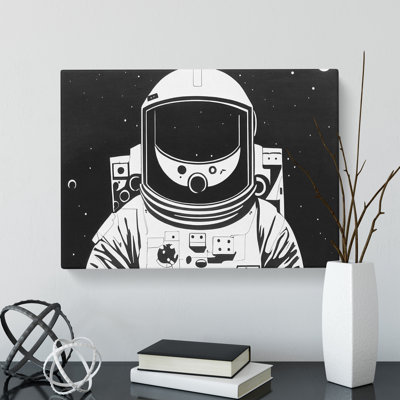 Astronaut Monochrome Vol.2 - Wrapped Canvas
