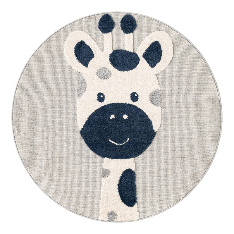 Unique Loom Evermoor Whimsy Kids Rug, Round 5'1"