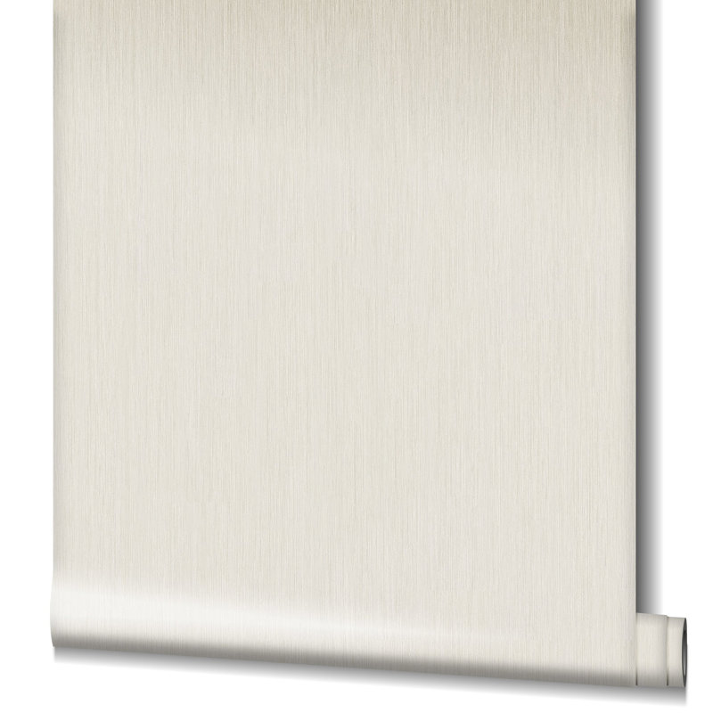 Earth Collection Textured Strands Effect Wallpaper Roll, Cream