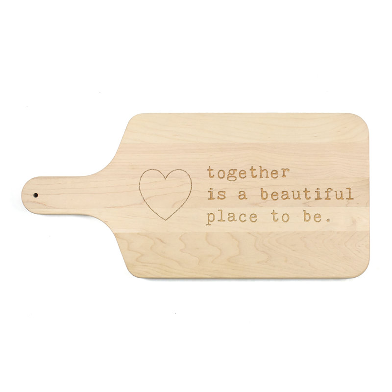 Together Favorite Place to Be Paddle Cutting Board