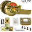 Serrure de porte élégante Vizilok ADA avec indicateur et bouton-poussoir à une touche en plusieurs couleurs-101800808-101800807