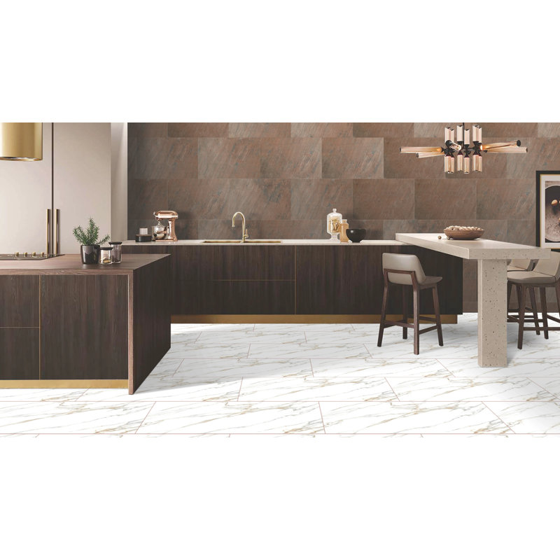 Falkirk Johnstone 35.4" x 23.6" Stone Veneer Wall Panelling in Copper (1-Pack)