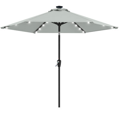 Cutshall Lighted Tilt Market Umbrella