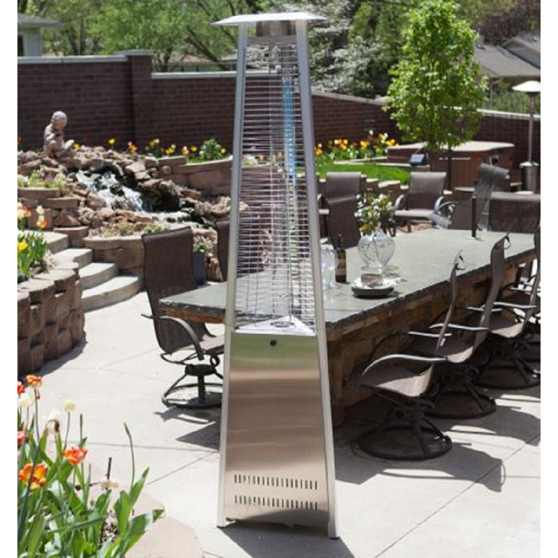 41000 Propane Standing Patio Heater, Stainless Steel