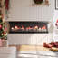 Brayden Studio 180cm W Black Electric Fireplace