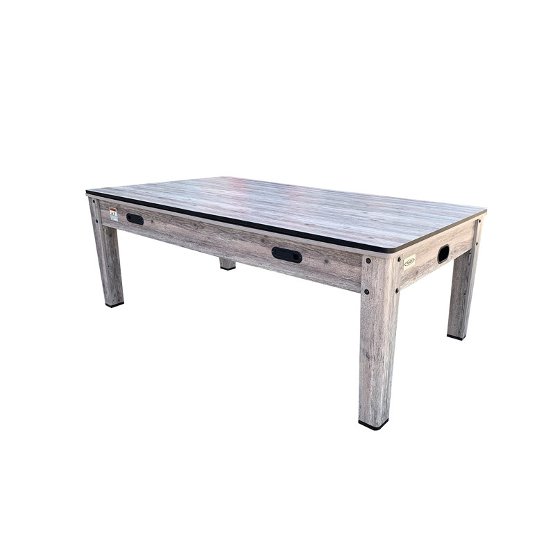 Table de billard pivotante multi-jeux 7,5 pieds Rack Luxor 4-en-1, Bleu, gris
