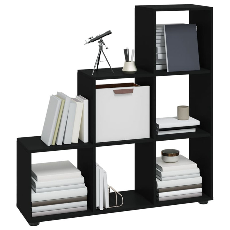 Tambellini Cube Bookcase, 104 x 29 x 107 cm, Black