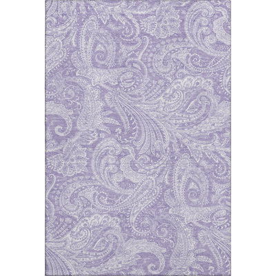Premium Machine Washable Arnette Lavender Rug