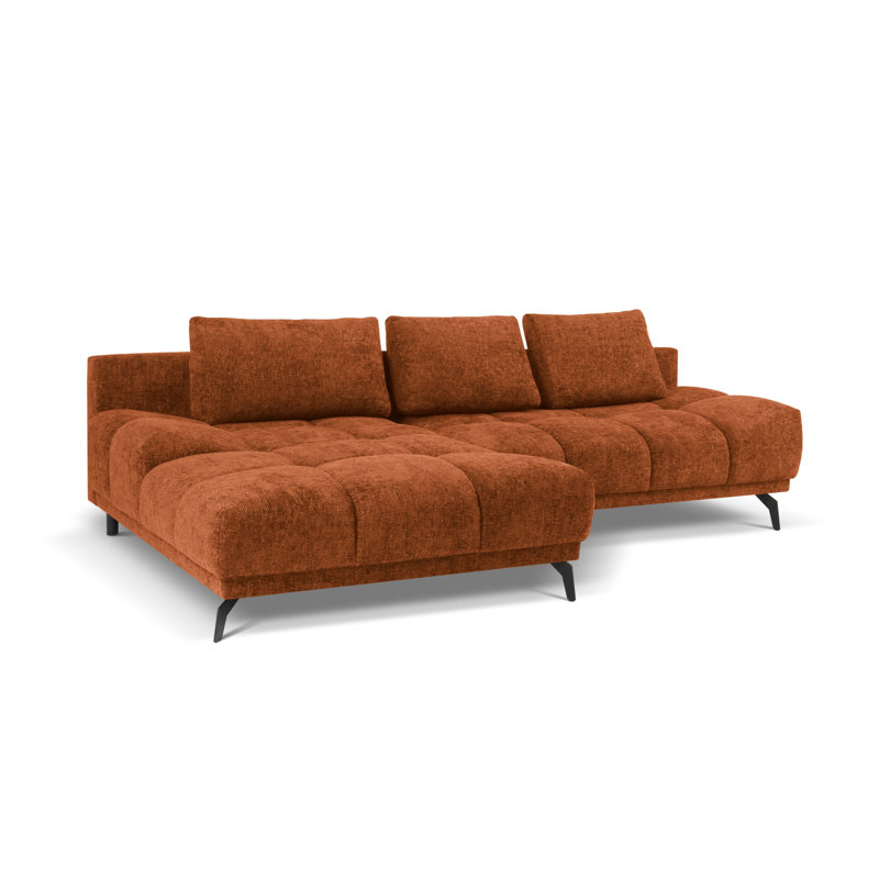 Cuthrell 5 Seater Sofa Bed, Left Hand Facing, Brown
