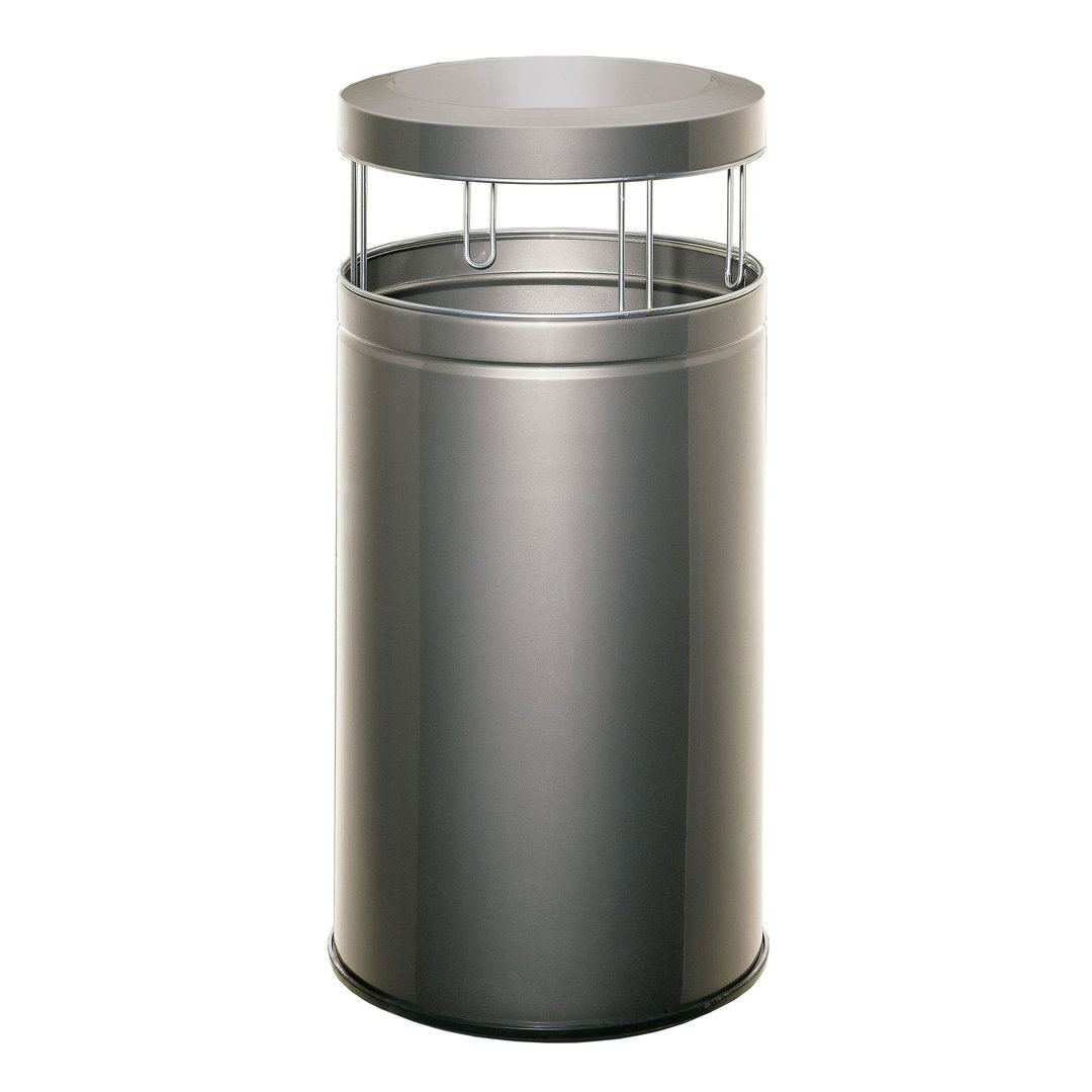 Powder -coated Sheet Steel Open Waste Bin - 120L