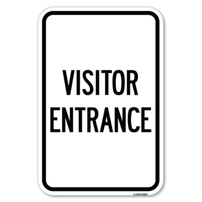 Entrance Sign Visitor Entrance/24093