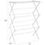Foldable Portable Laundry Rack For Air Drying Clothing, Indoor Outdoor Use - 14.5" D X 29.5" W X 41.8" H, White